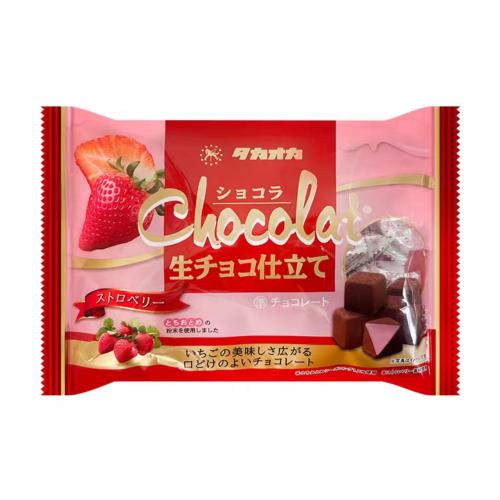 高冈代可可脂巧克力草莓味140g*12包/件