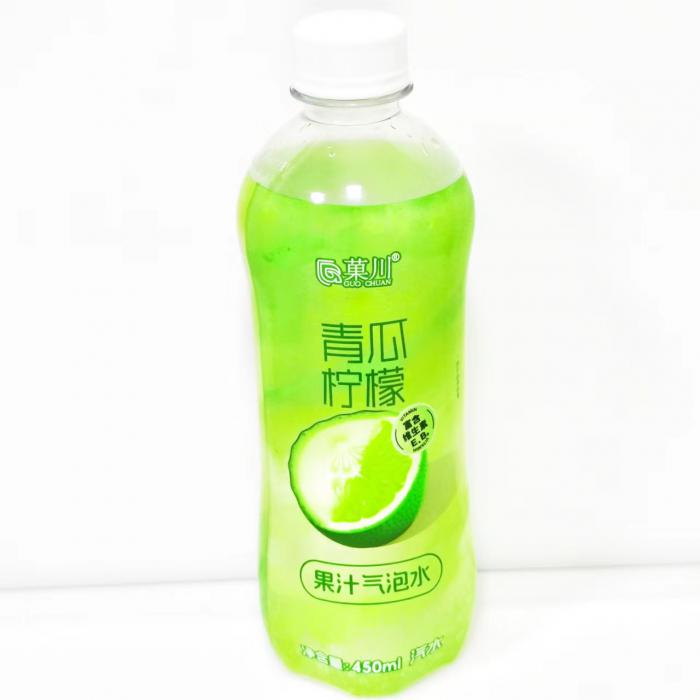 菓川青瓜柠檬果汁气泡水450ml*15瓶/件