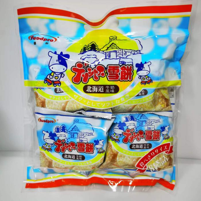 优群北海道牛奶风味雪饼（26g*8包）208g*8袋/件