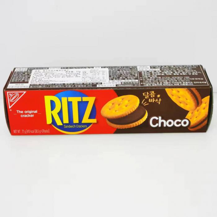 RITZ（悦之）巧克力味夹心饼干77g*24盒/件