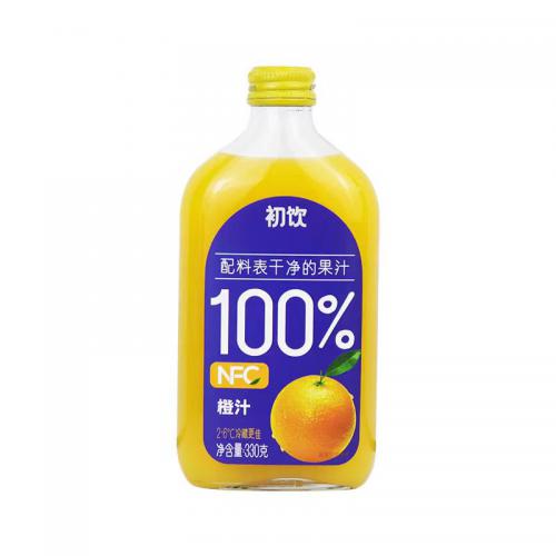 初饮NFC100%橙汁330g*20瓶/...