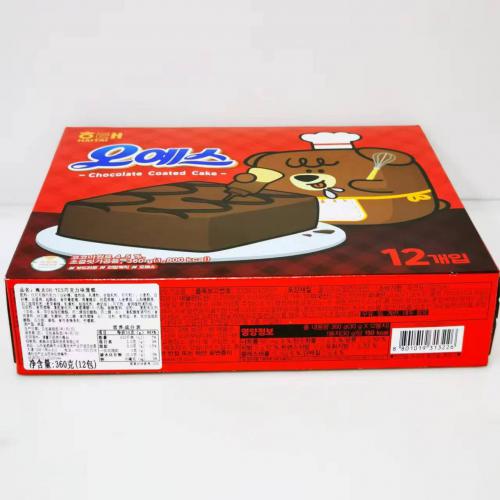 海太OH-YES巧克力味蛋糕（12包）360g*10盒/件